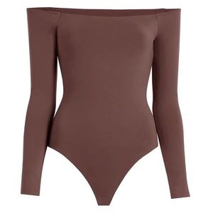 nuuds Chocolate Long Sleeve Bodysuit